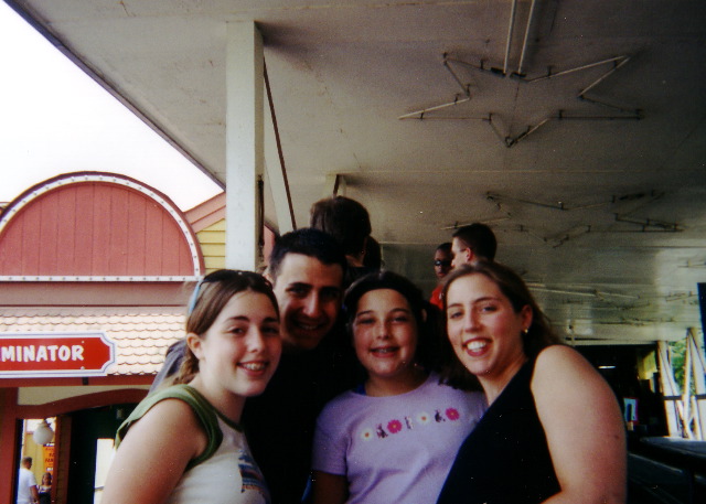 Smiling, before the double dip of the Jack Rabbit