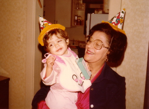 Aviva and Grandma celebrate birthday No