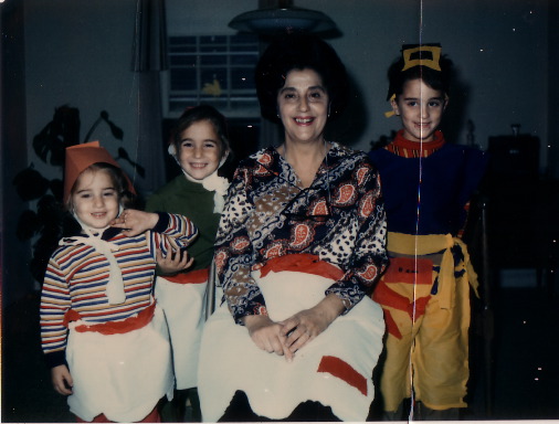 Playing dressup with Grandma